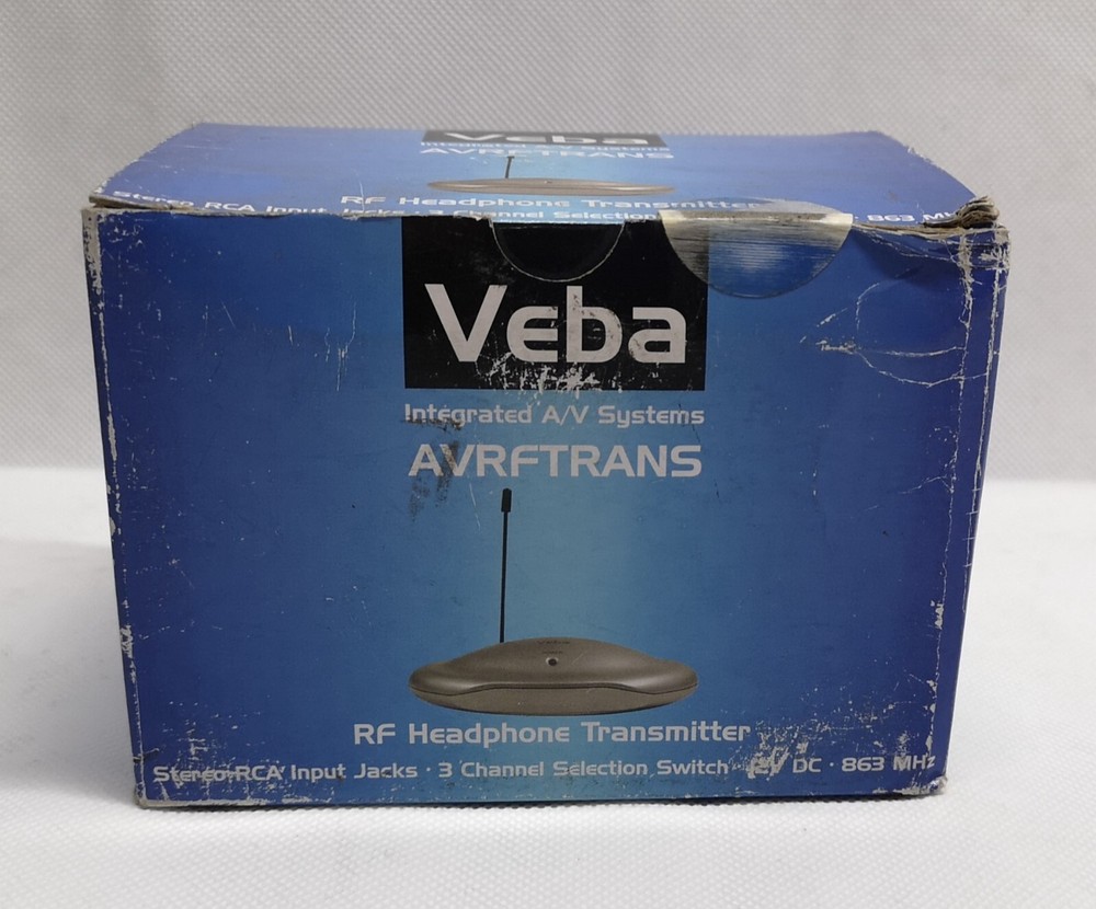 VEBA Integrated A/V Systems (AVRFTRANS) RF Headphone Transmitter NOS#