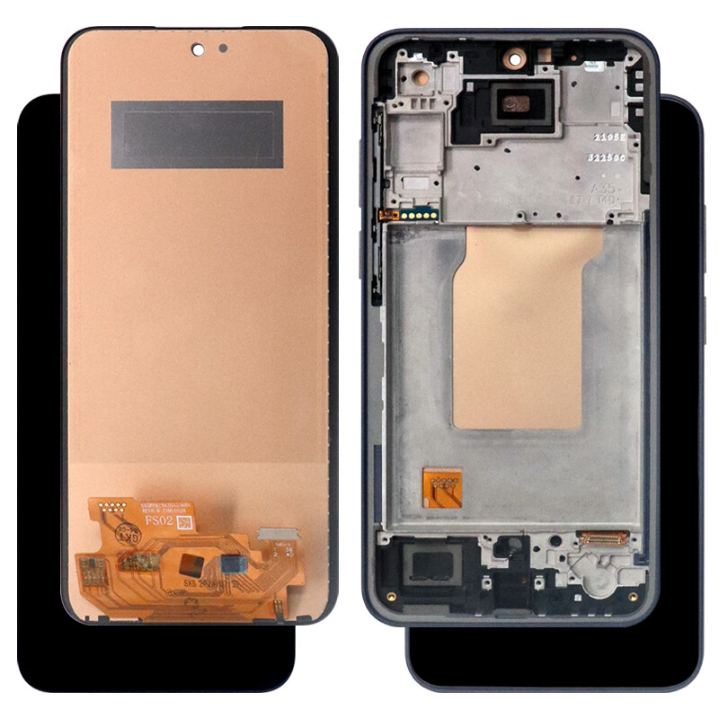 For Samsung Galaxy A35 5G LCD Display Touch Screen Digitizer Replacement±Frame