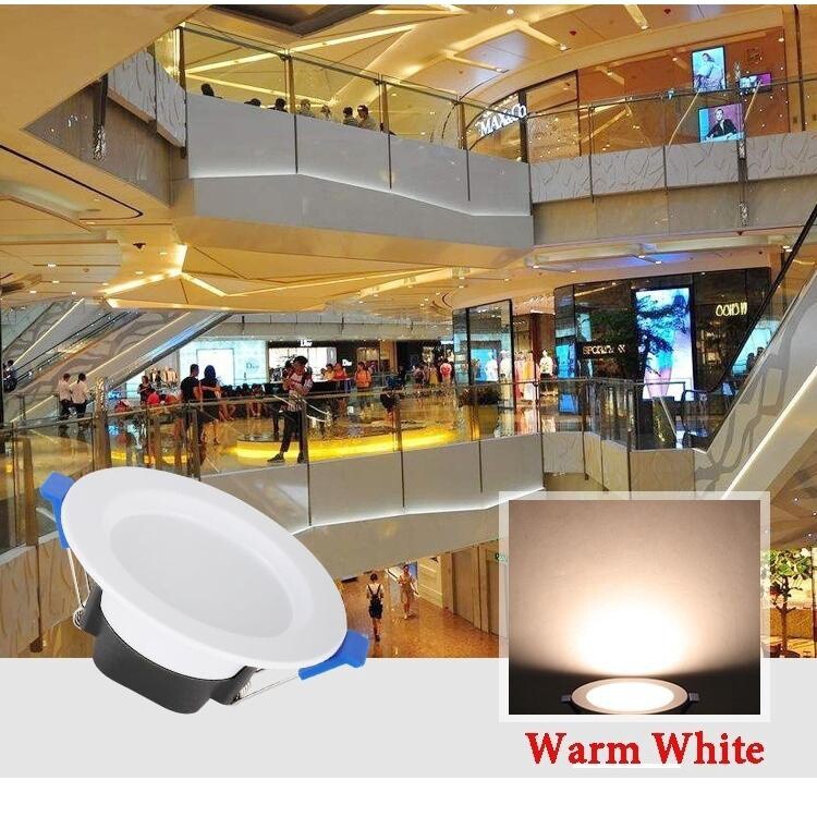 20/60Pack 7W Dimmable Downlight LED Recessed Ceiling Light Panel Spotlight Lamp