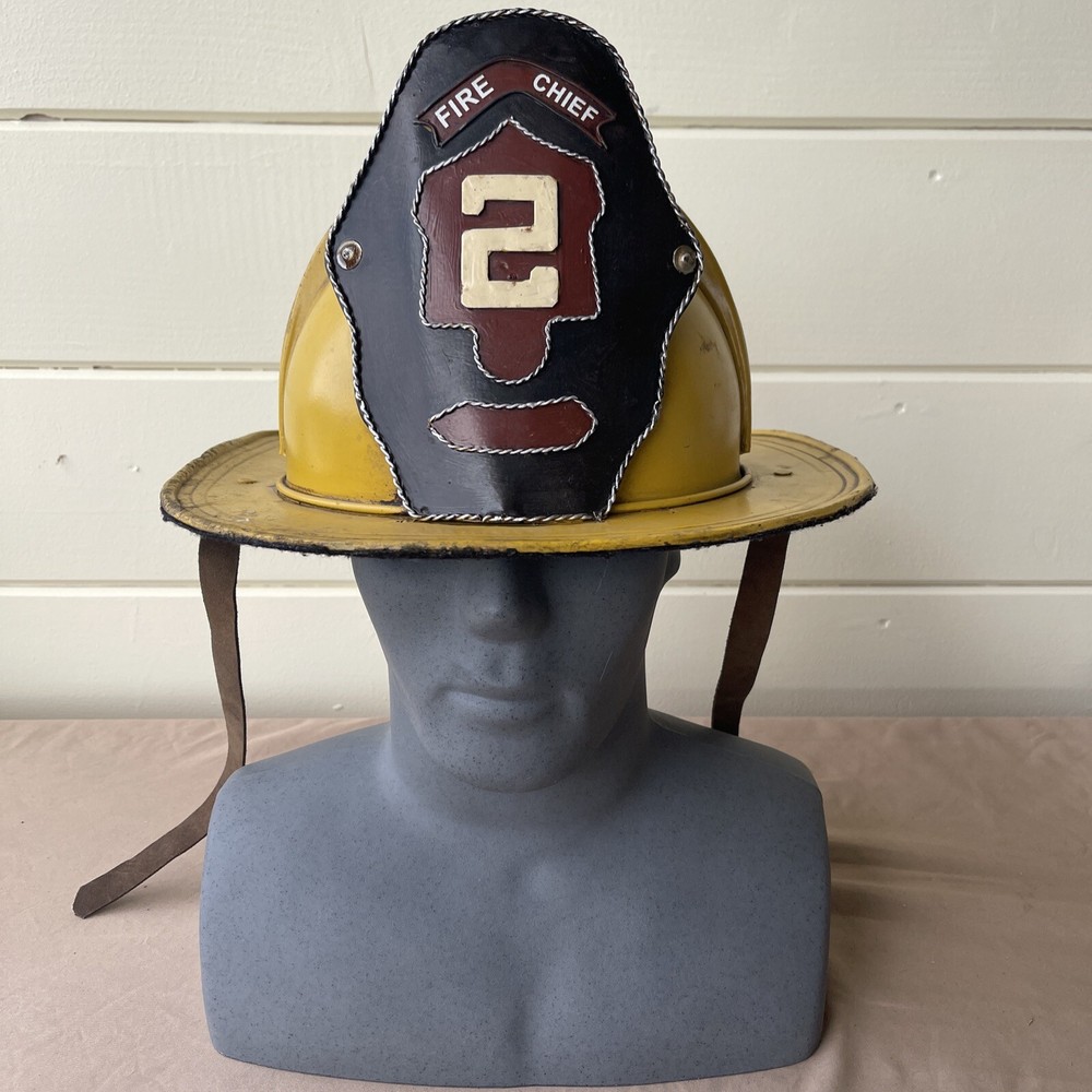 Vintage Fire Chief Helmet Hat #2