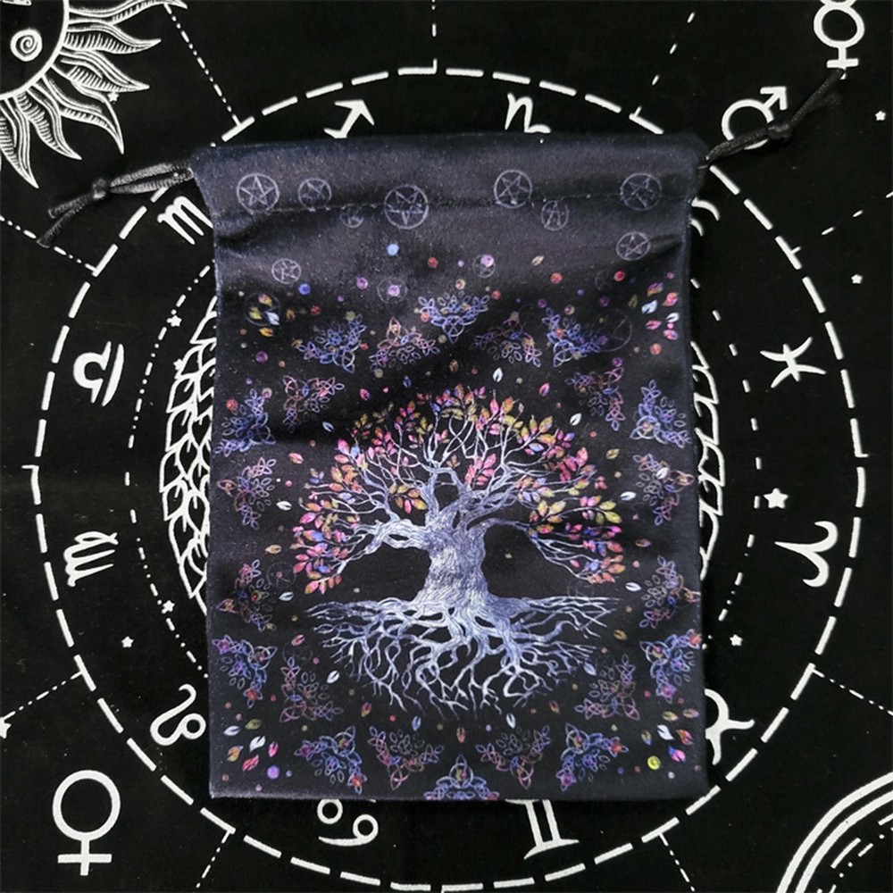 Small Drawstring Pouch Crystal Tarot Card Storage Bag Exquisite Collection