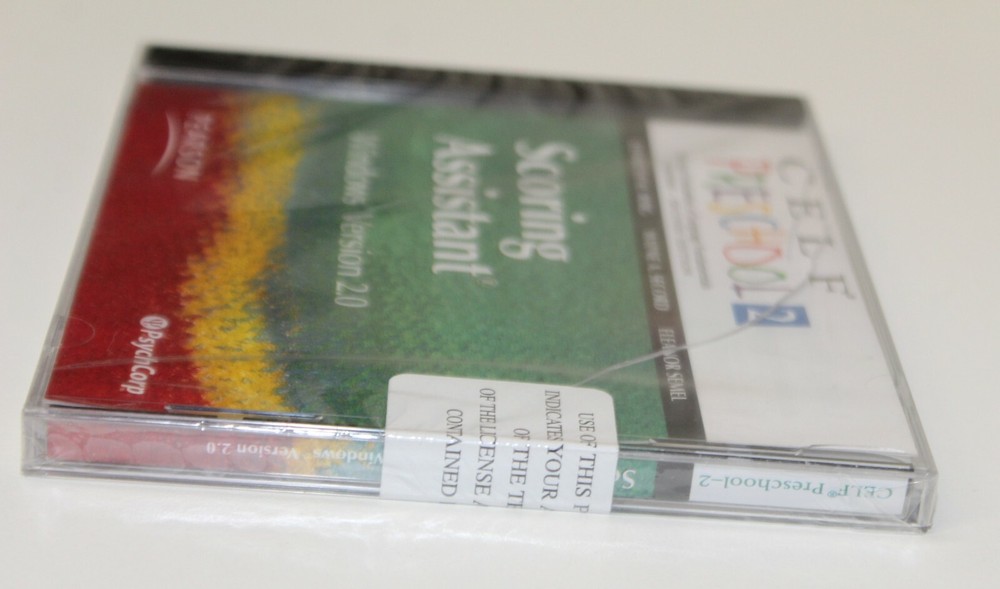 CELF Preschool 2 Scoring Assistant Software CD Windows Version 2.0 2005 Pearson
