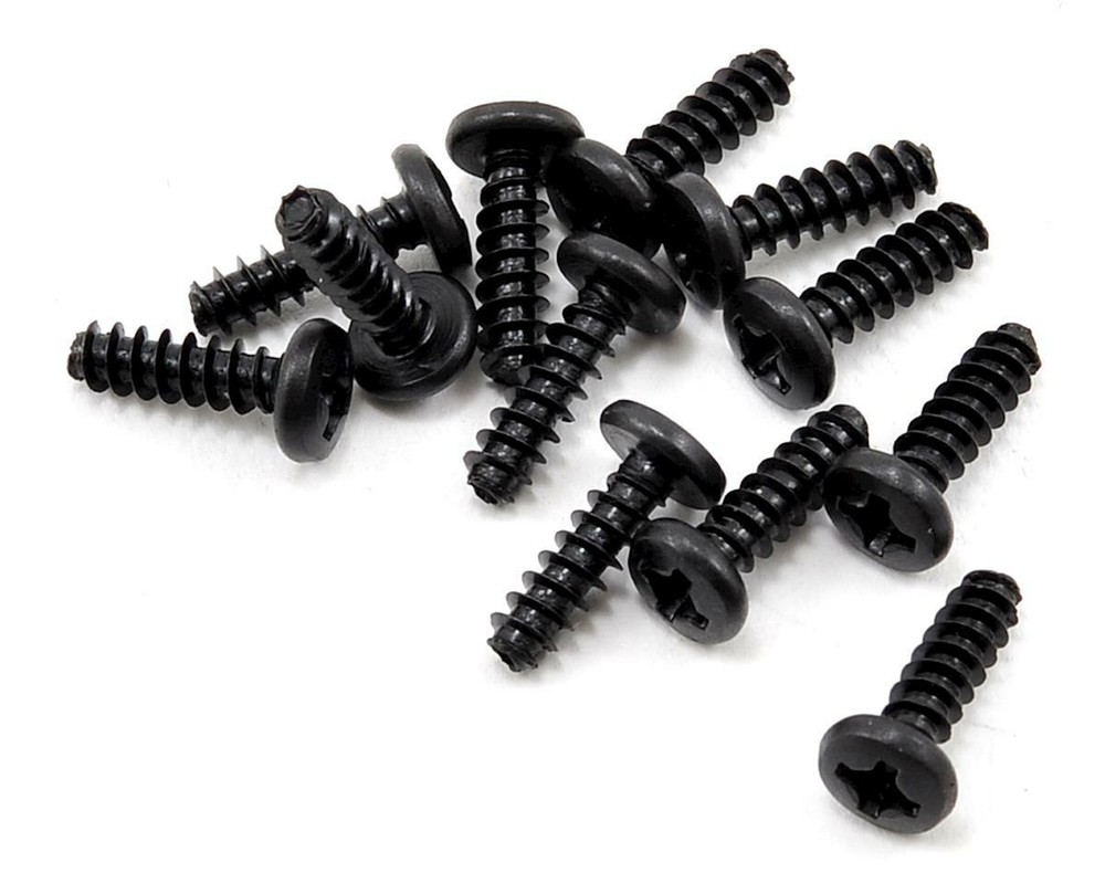 Redcat 3x10mm Button Head Self Tapping Phillips Screw (12) [RER02265]