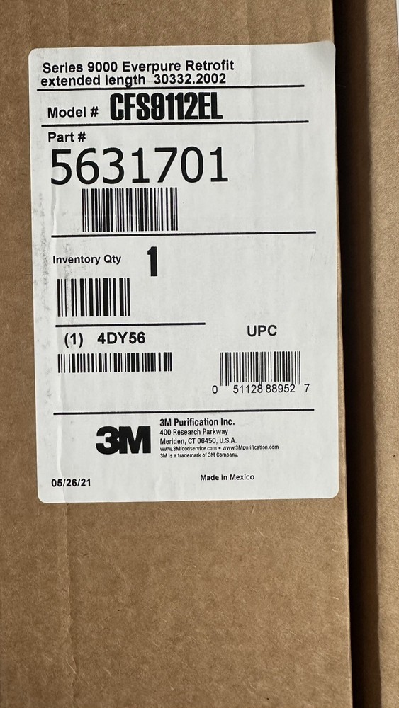 New In Box 3M CFS9112EL Everpure Compatible Replacement Filter Cartridge