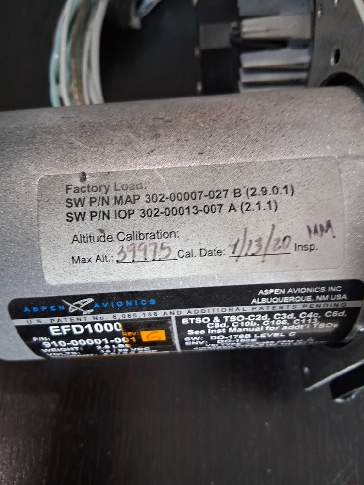 Aspen EFD 1000 PFD - 910-00001-001