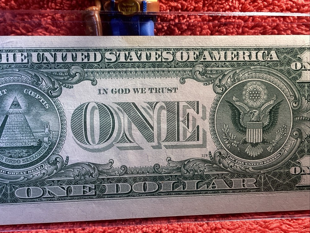 1957 $1 ONE DOLLAR SILVER CERTIFICATE UNC. MISCUT ERROR FREE SHIPPING 🚢