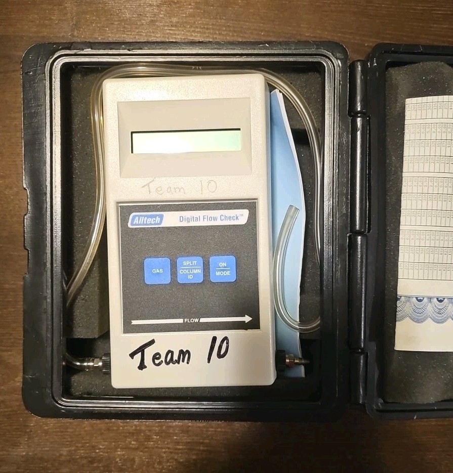 Alltech Digital Flow Check W/ Case and NIST traceability/calibration