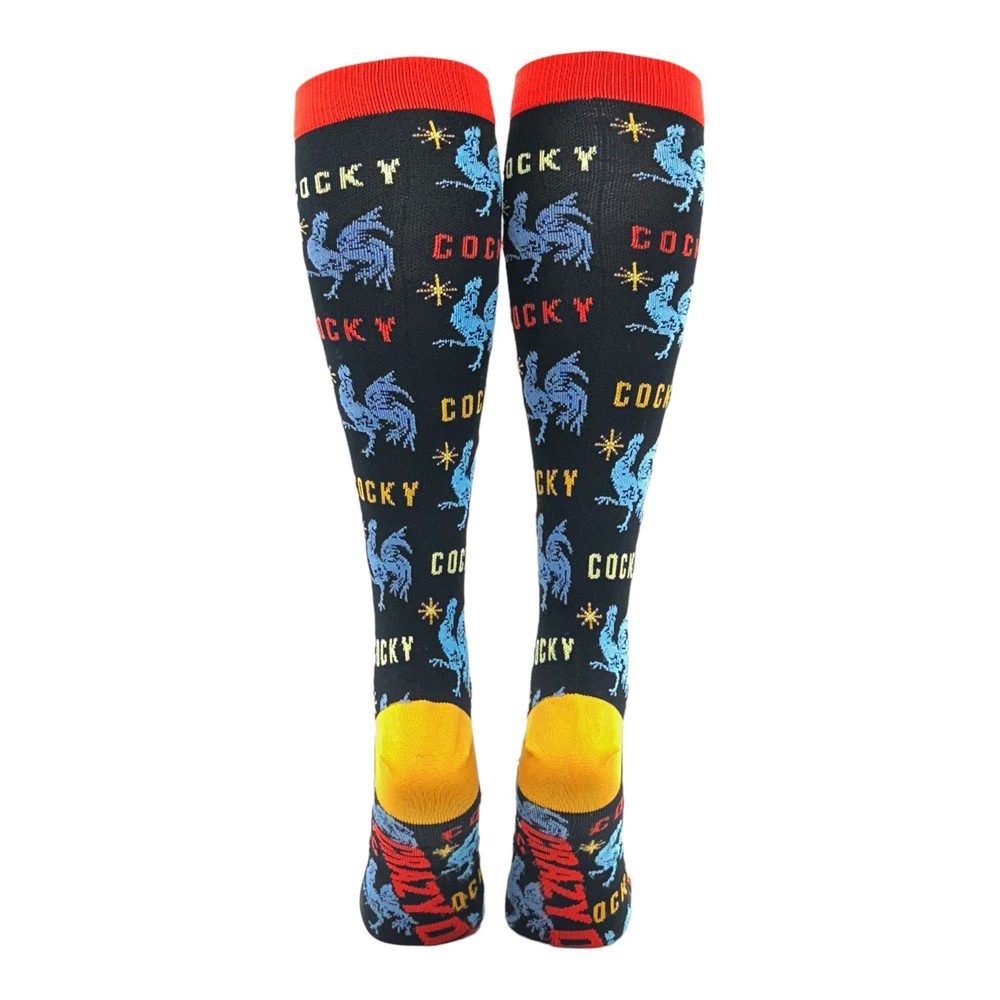 Cocky Funny Sarcastic Animal Compression Socks for Men