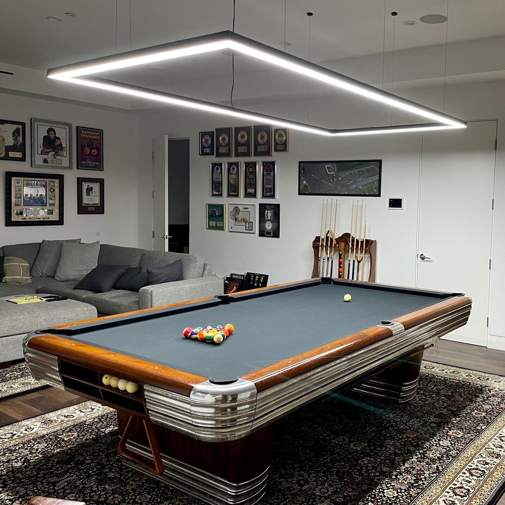 7FT Dimmable Perimeter Billiard Lights Modern LED Pool Table Lighting