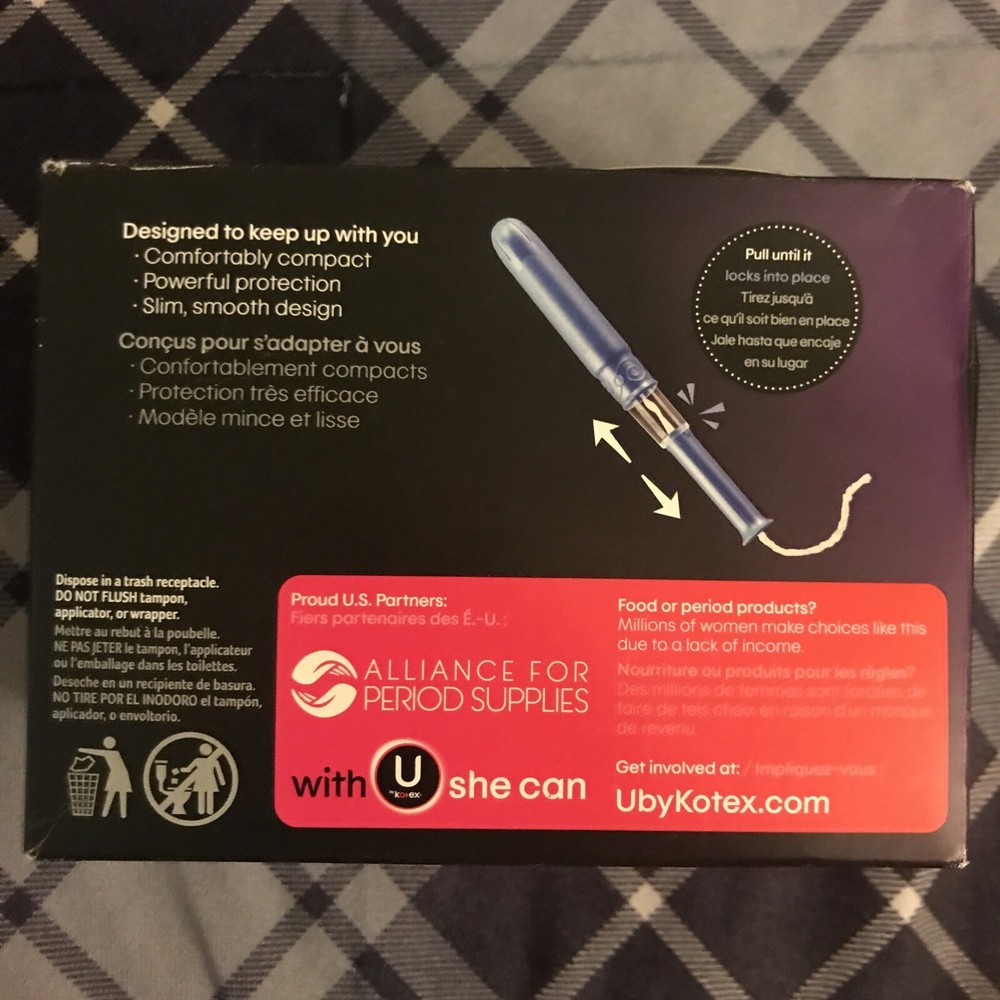 U By Kotex Regular- 36 Unscented Tampons