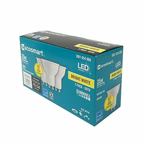 35W Equivalent Bright White MR16 GU10 Dimmable LED Light Bulb (3-Pack)