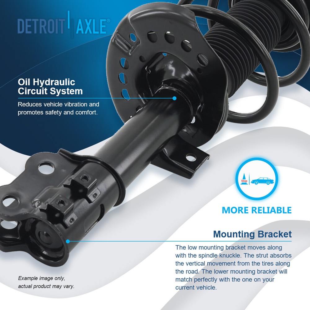 352mm Front Struts w/ Coil Spring Assembly + Sway Bars for 2011 2012 Kia Optima