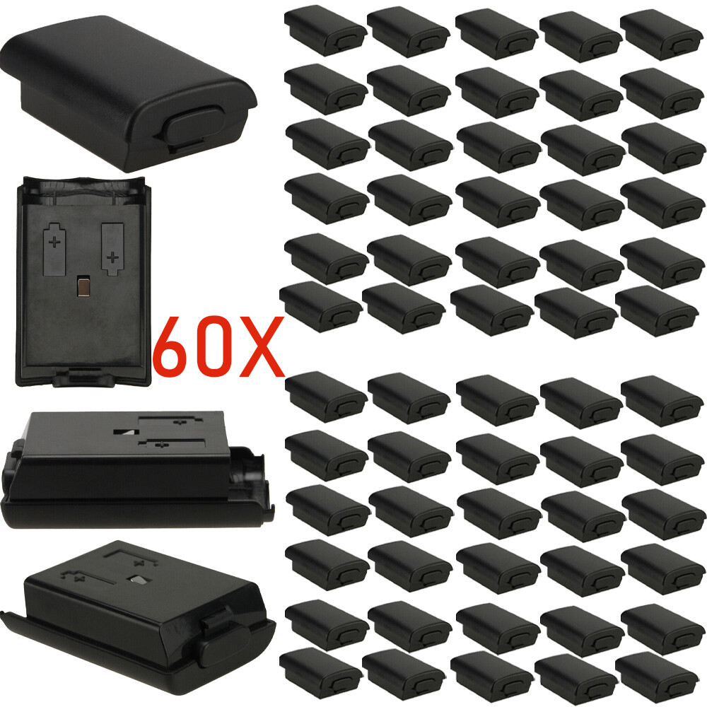 60X Black AA Battery Back Cover Case Shell Pack For Xbox 360 Wireless Controller