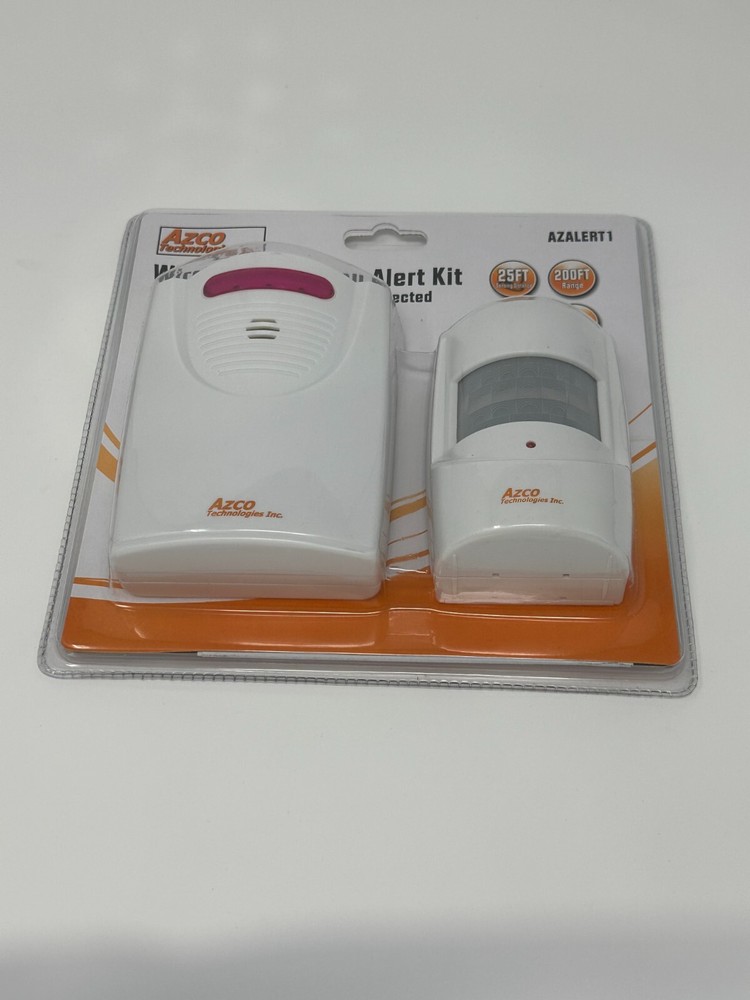 Wireless Driveway Alert Kit. Motion Activated Sensor. 200ft Range. 25ft Sensing