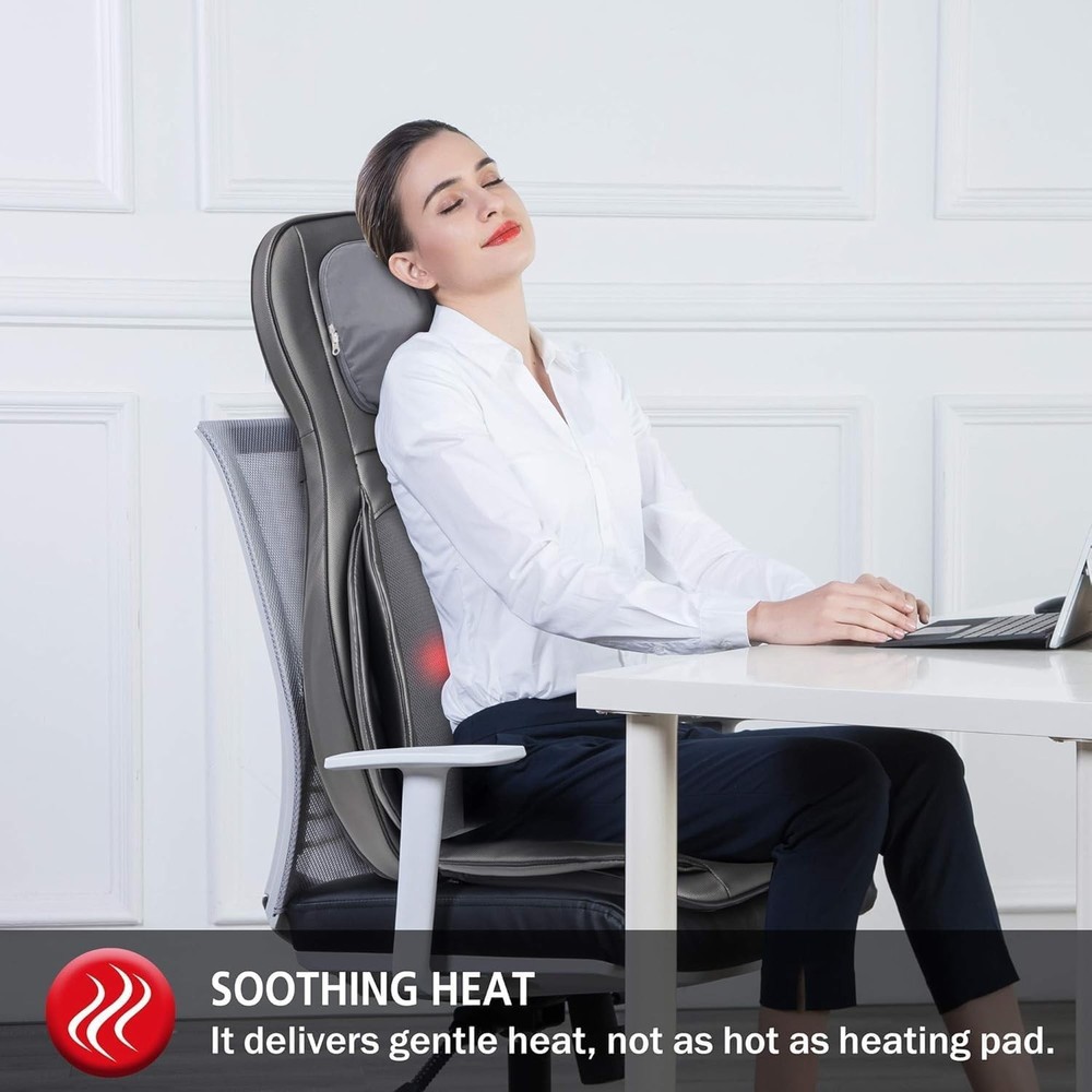 COMFIER Shiatsu Massage Pad with Heat Compression