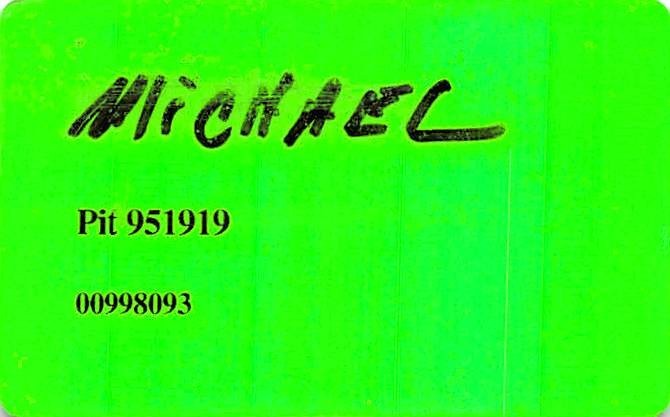 Casino Pit Employee Card