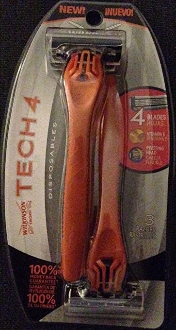 WILKINSON SWORD TECH 4 DISPOSABLE RAZORS - 3 PACK