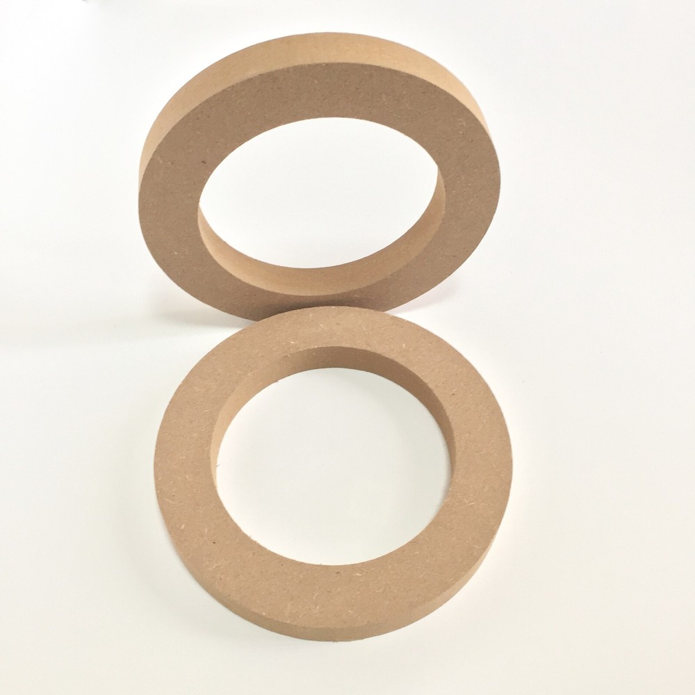 Pair 4" MDF Car Speaker Mounting Spacer Ring Mounting Depth Resolution 14mm High