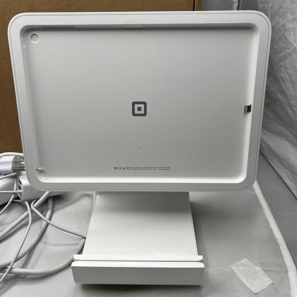 Square Stand POS Terminal Model S089 -untested - Stand With AC adapter