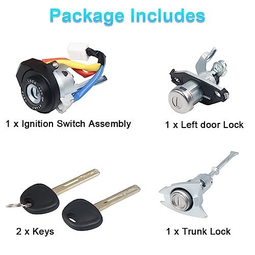 Ignition Switch Lock Cylinder Compatible with 2009-2014 Hyundai Sonata 2011
