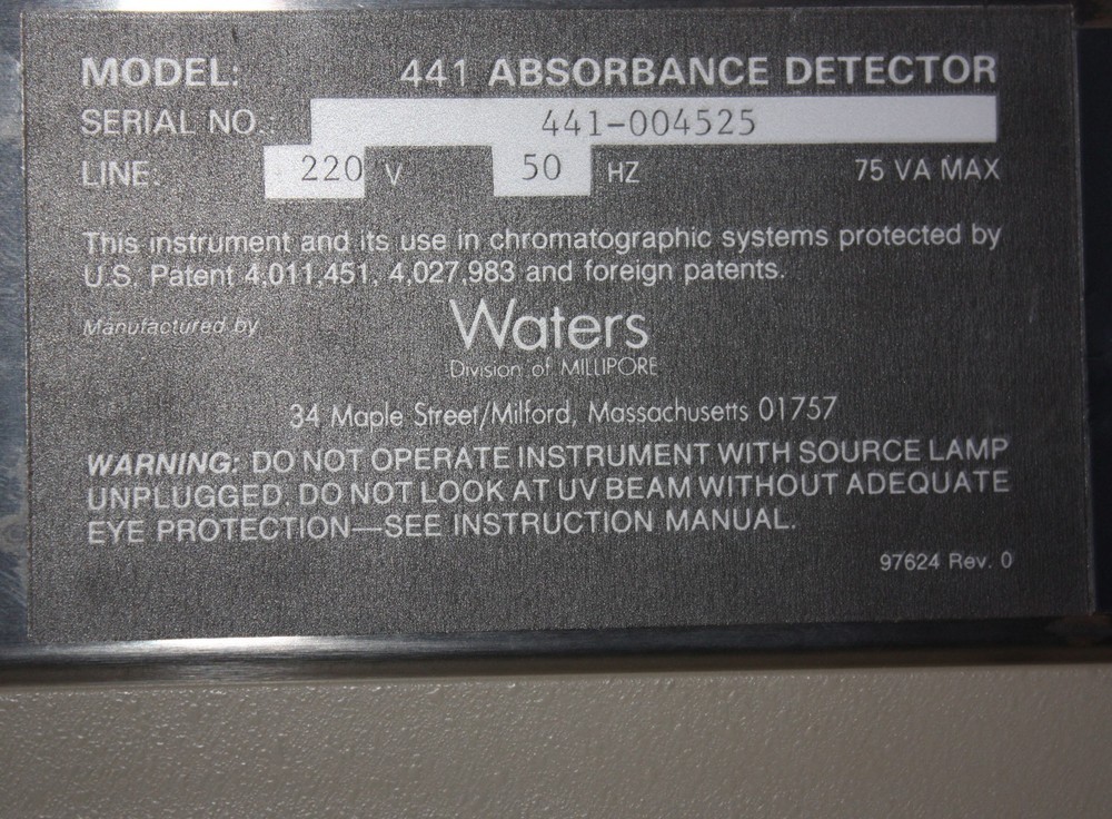 Waters Millipore 441 Absorbance Detector chromatography