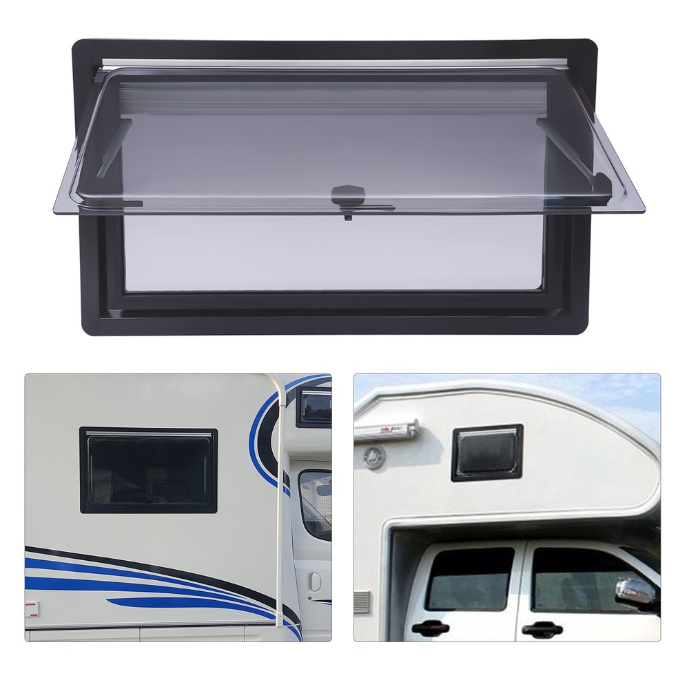 RV Caravan Extrapolated Ventilation Hinged Push Out Window Double Glazed Hatch