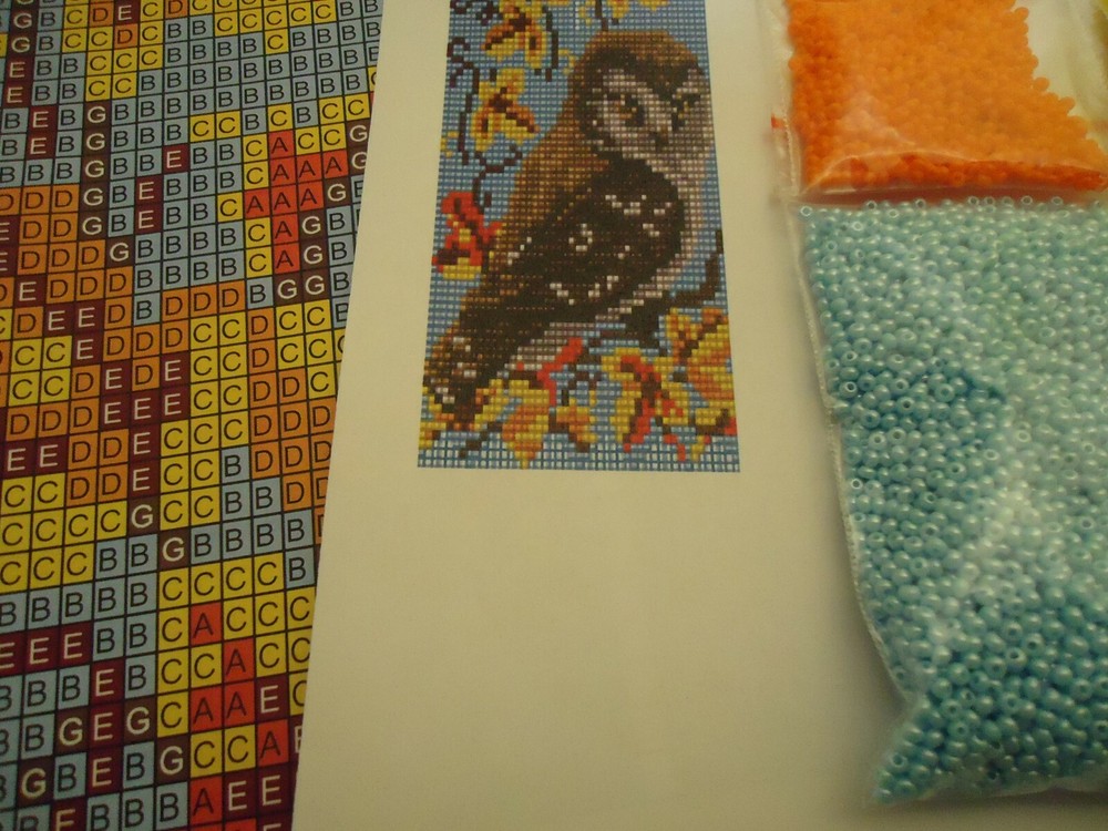 Kit for making a necklace gerdan. Beading Loom Pattern. #B2