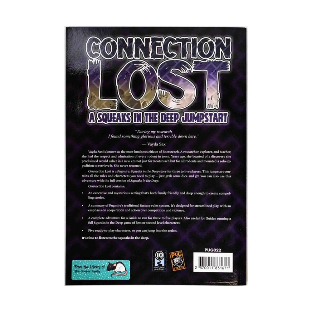 Onyx Path RPG Connection Lost (POD) EX