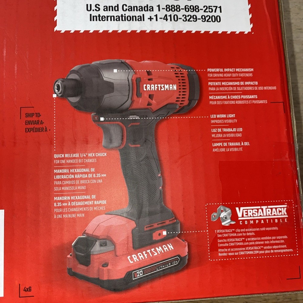 Craftsman 20v Impact Driver CMCF800C2