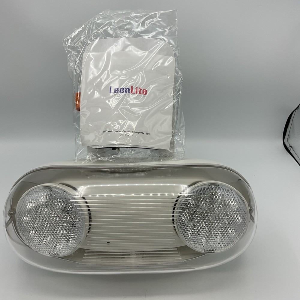 leonlite led emergency light NEVER USED BOX DAMAGED Hardware Packet Included…..