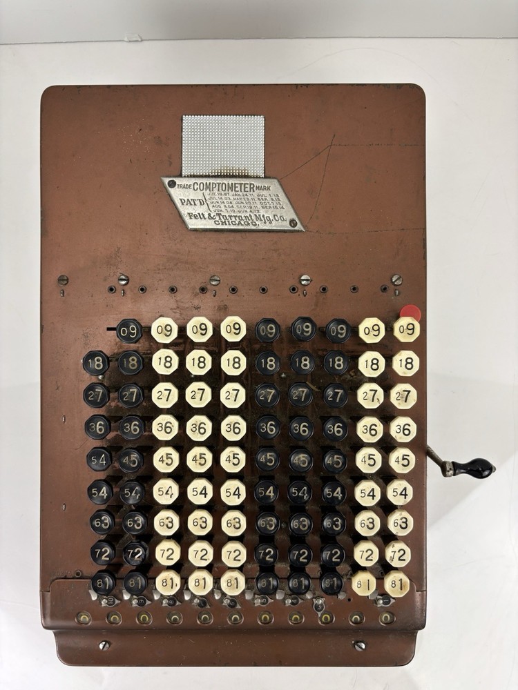 Antique Comptometer Mechanical Calculator – Felt & Tarrant 1914–1920 Adding Mach