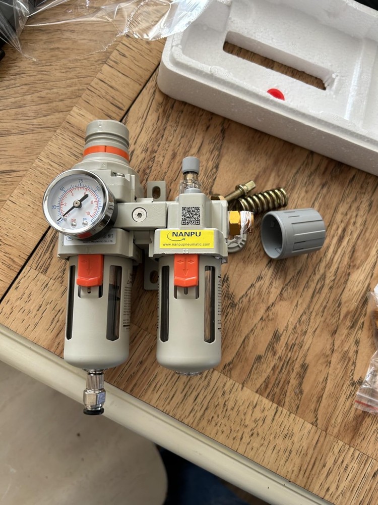 3/4" NPT FRL Combo Filter Regulator Lubricator - 5 Micron