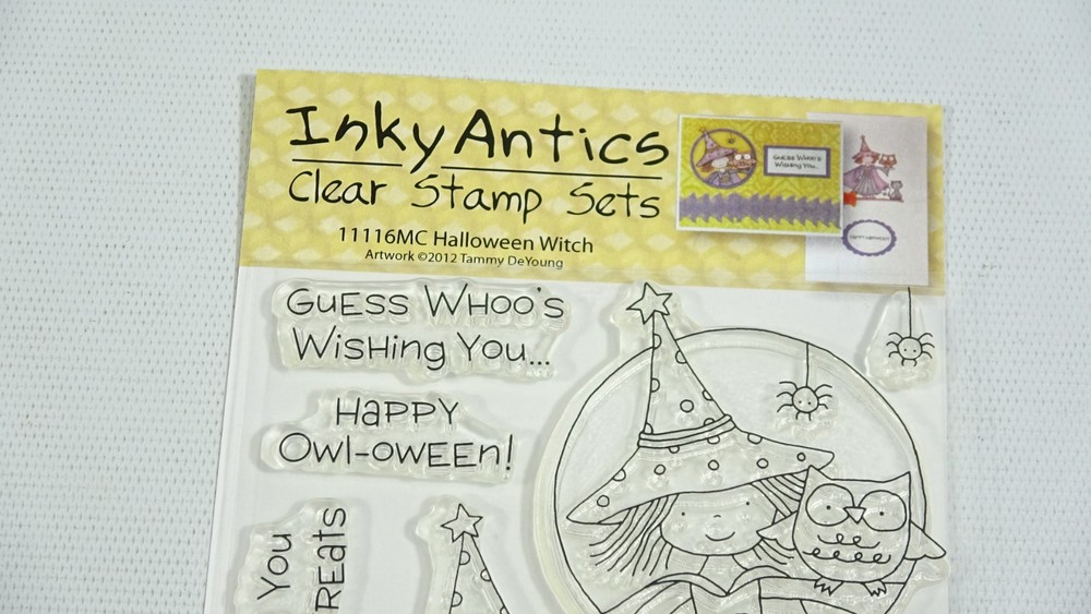 2012 Inky Antics Halloween Witch Clear Mount Rubber Stamp Set 11116MC