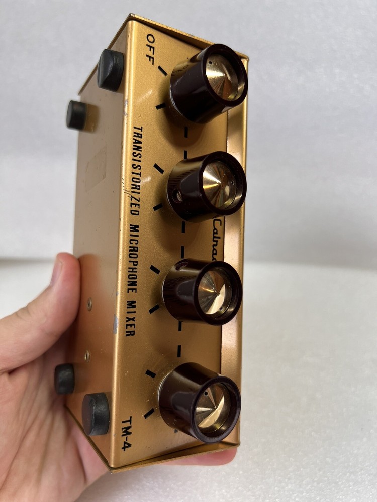 CALRAD TM-4 MIC MICROPHONE MIXER 4-CHANNEL TRANSISTORIZED