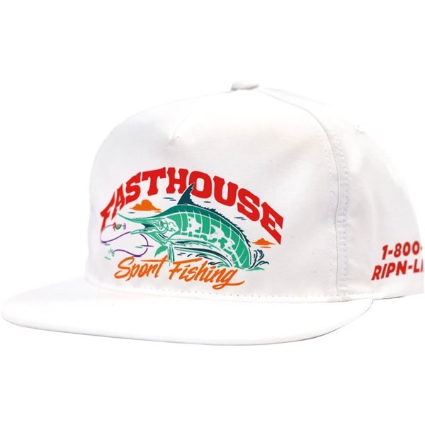 Fasthouse Panama Snapback Hat | White