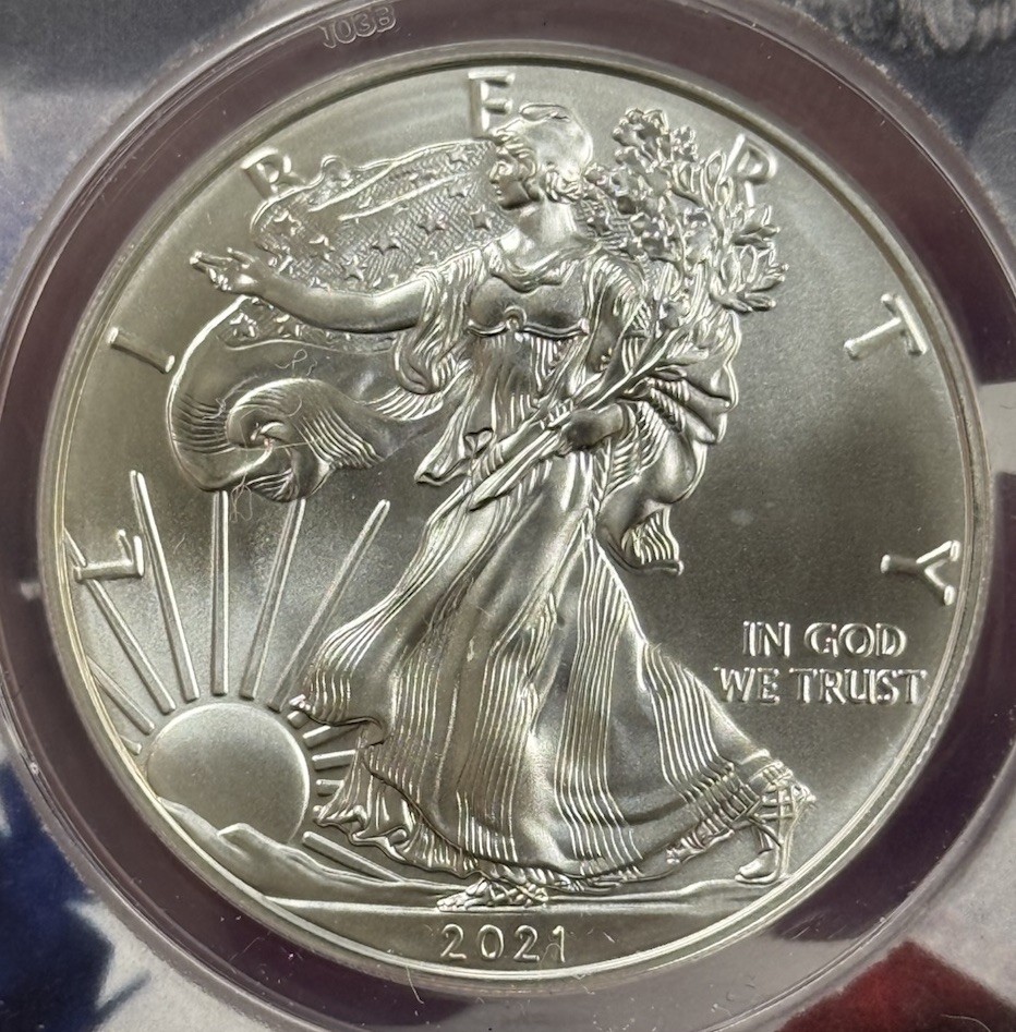 2021 w - Anacs MS70 - Silver Eagle Type 1 #8046