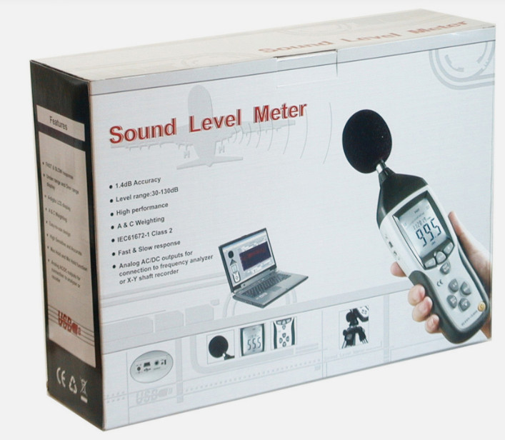 CEM DT-8852 Digital Sound Noise dB Meter Data Logger /w MEMORY PC USB Datalogger