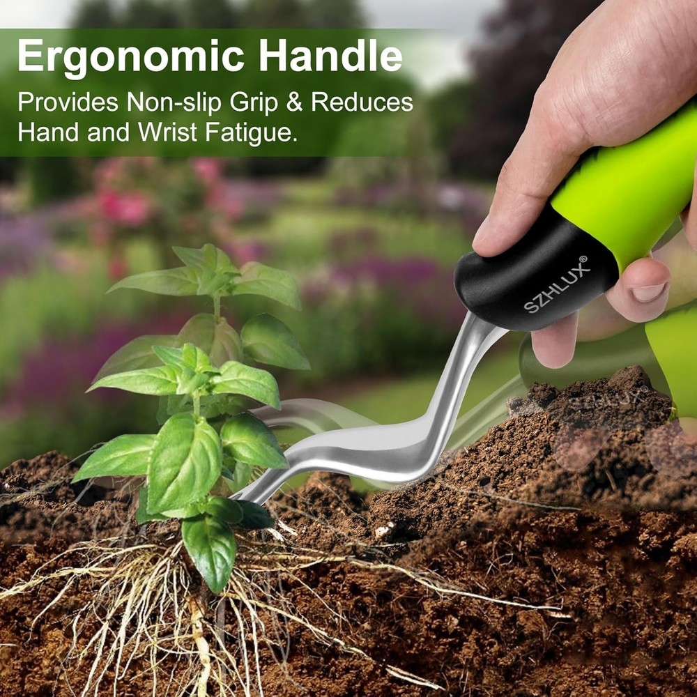 Compact Green Hand Weeder - Durable Weed Puller Tool for Effortless Weeding