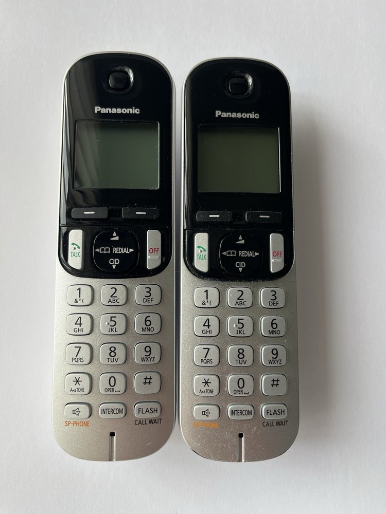 Panasonic cordless phone system with 2 handsets and answering machine.