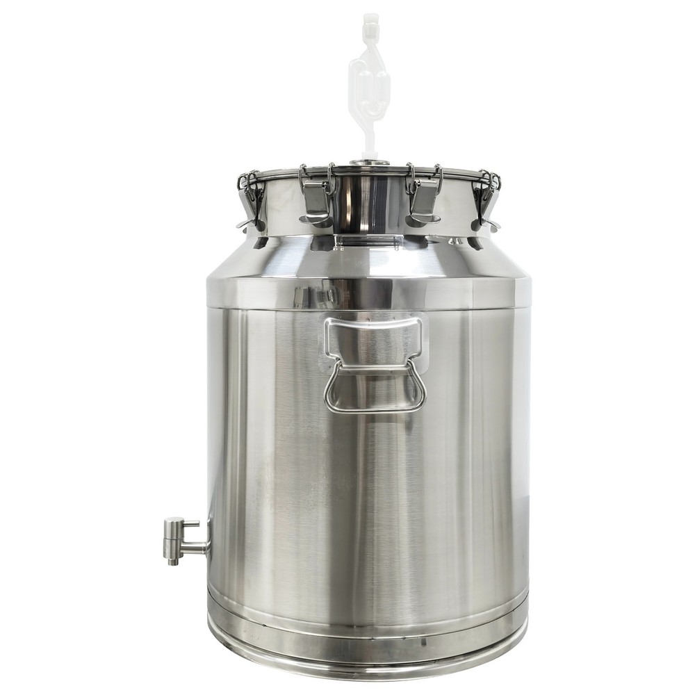 64L Stainless Steel Fermenter/Storage Tank for Wine Brewing, Storage, Transport