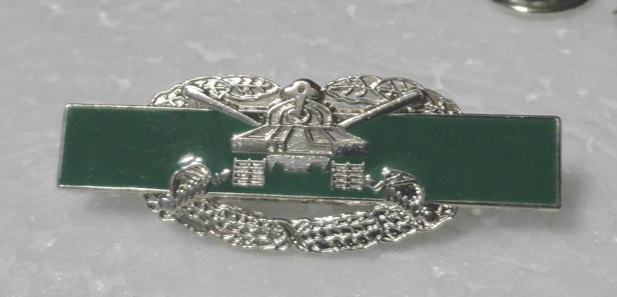 Combat Armored Badge Hat Pin - 1 1/2"
