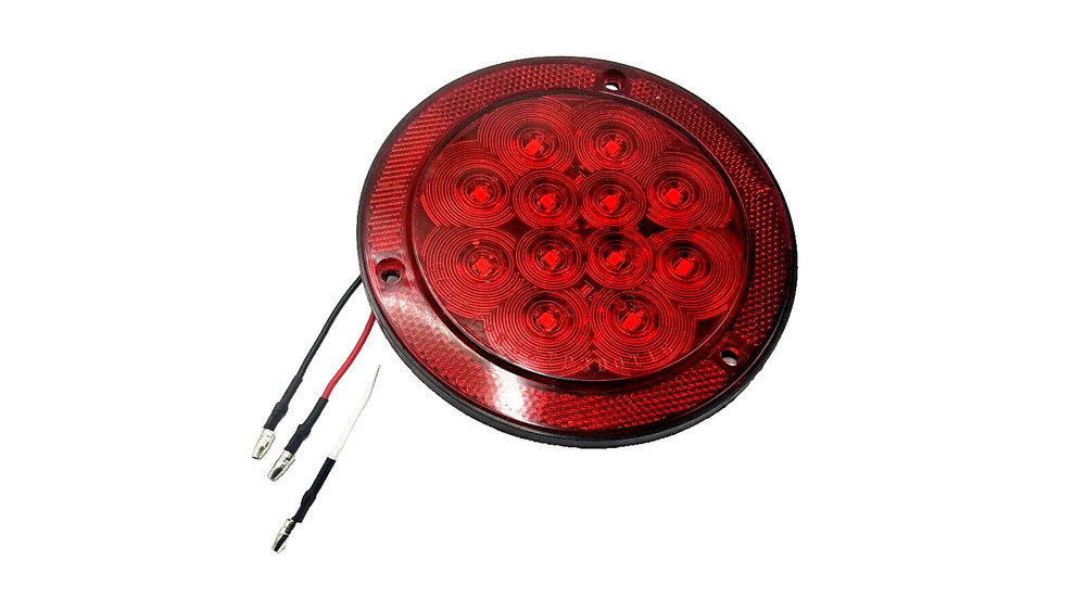 Jammy, Flat 4” Round LED Surface Mount Stop/Tail/Turn Light with Reflector