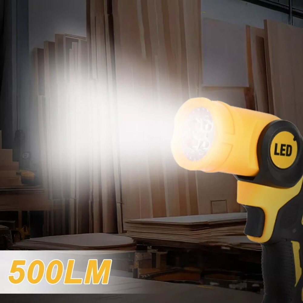 New LED Pivoting Flashlight Cordless Work Light For DeWALT LED 20V 20Volt MAX US