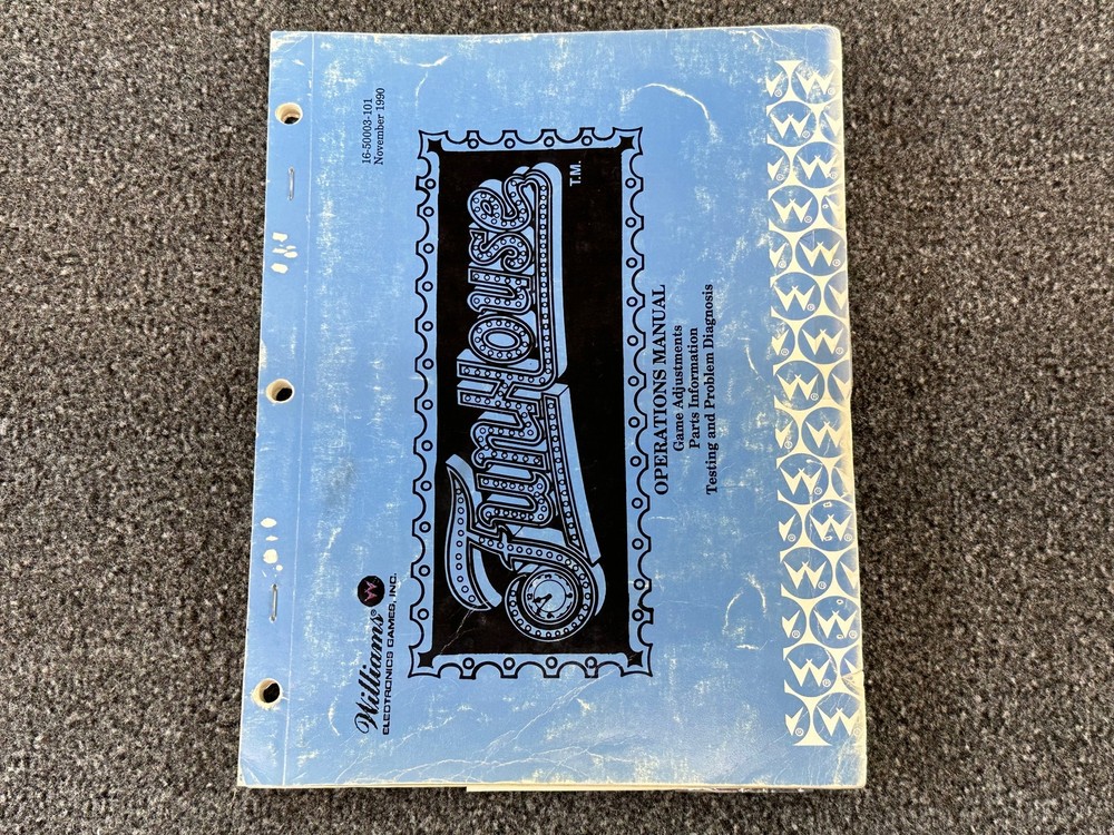 Williams Funhouse Pinball Machine Game Manual Schematics ORIGINAL