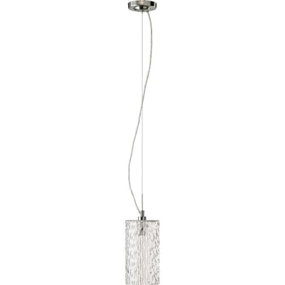 One Light Pendant in Satin Nickel
