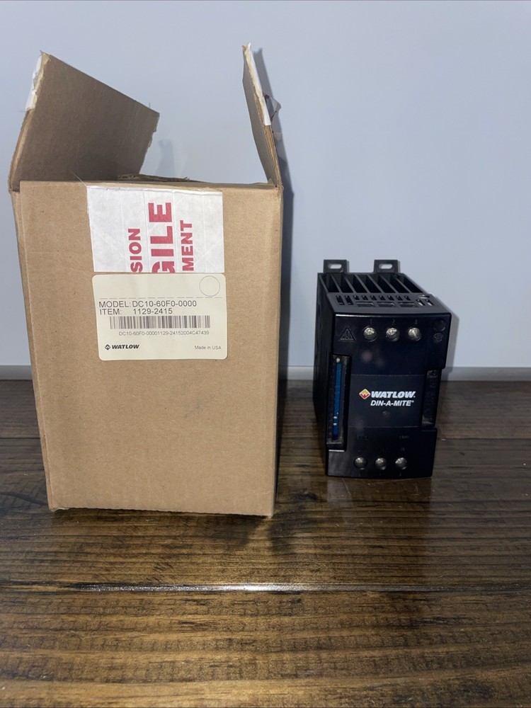 1 New Open Box | Watlow DIN-a-Mite DC10-60C0-0000 Solid State Power Control