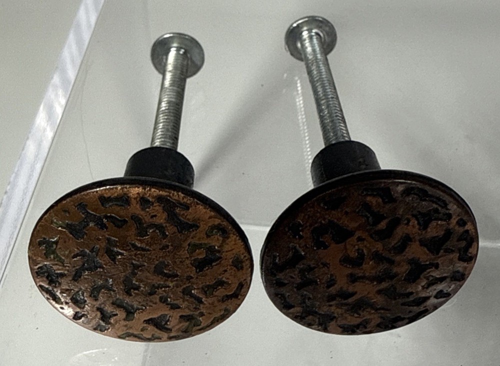 1” Dia Zinc Antique Copper Finish Hardware Drawer Pull