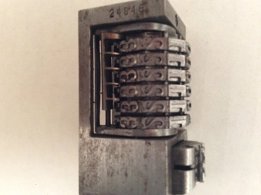 Letterpress Numbering Machine Wheel 6 To Number Forward