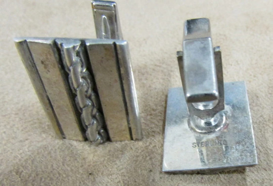 Sterling Silver Cuff Links +