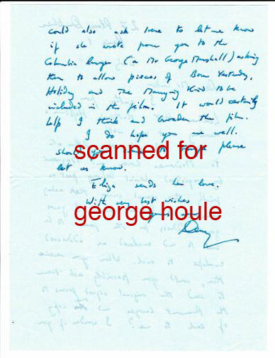 DERRY MOORE - LETTERS - SIGNED - CUKOR - PHOTOGRAPHER